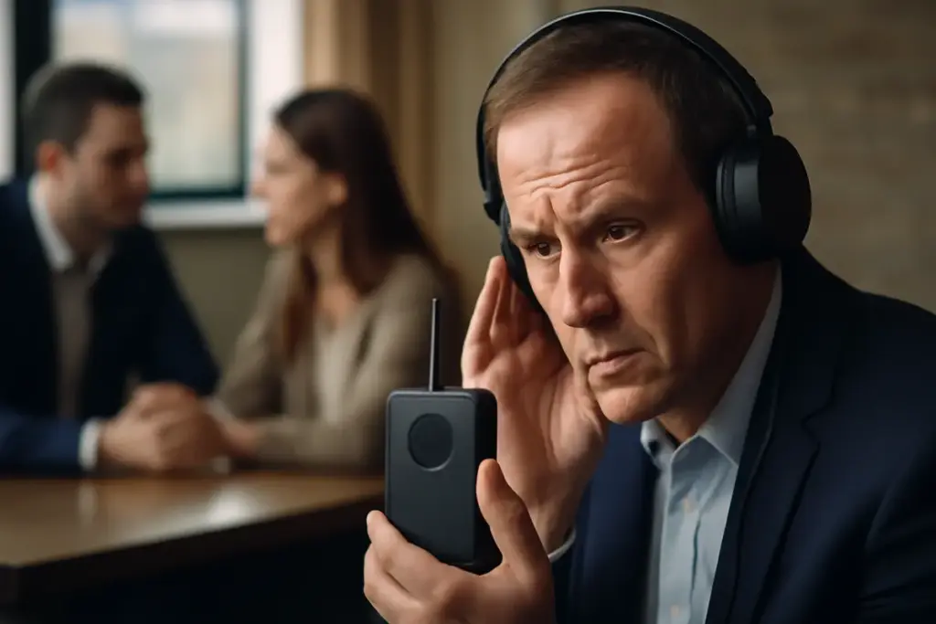 Si può intercettare legalmente una conversazione usando dispositivi audio? L’eccezione poco nota che fa la differenza